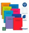 CUADERNO ESPIRAL  TAPA  POLIPROPILENO  PAPYRUS08-UNICOLOR1 - A4+ - 80H - CUADRÍCULA 5MM - 90G - COLORES SURTIDOS