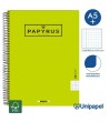 CUADERNO ESPIRAL  TAPA  POLIPROPILENO  PAPYRUS08-UNICOLOR1 - A4+ - 80H - CUADRÍCULA 5MM - 90G - COLORES SURTIDOS