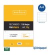 RECAMBIOS PAPYRUS-UNICLASIC -A4-100H-PAUTA 2,5MM-90G-CON MARGEN