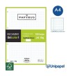 RECAMBIOS PAPYRUS-UNICOLOR1 -A4-100H-CUADRÍCULA 5MM-90G-1 BANDA DE COLOR-COLORES SURTIDOS