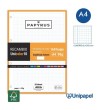 RECAMBIOS PAPYRUS-UNICOLOR10 -A4-160H-CUADRÍCULA 5MM-90G-SIN MARGEN