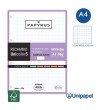 RECAMBIOS PAPYRUS-UNICOLOR5 -A4-100H-CUADRÍCULA 5MM-90G-SIN MARGEN-COLORES PASTEL