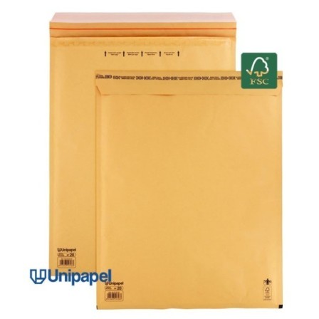 BOLSAS BURBUJA N. 20 340X470 MM 75 G FSC UNIPAPEL