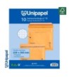 PAQUETE 10 BOLSAS BURBUJA N. 15 220X265 MM 75 G FSC UNIPAPEL