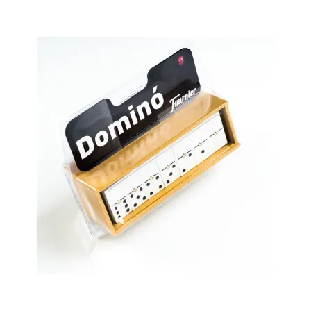 DOMINO CHAMELO FOURNIER FICHA MARFILINA EN CAJA DE PLASTICO EN BLISTER. 28 piezas